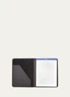 Royce New York Personalized Suede Lined Leather Writing Portfolio In Black