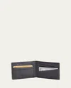 Royce New York Rfid Blocking Bifold Wallet In Navy Blue And Black