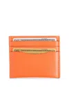 Royce New York Rfid Blocking Minimalist Leather Wallet In Orange