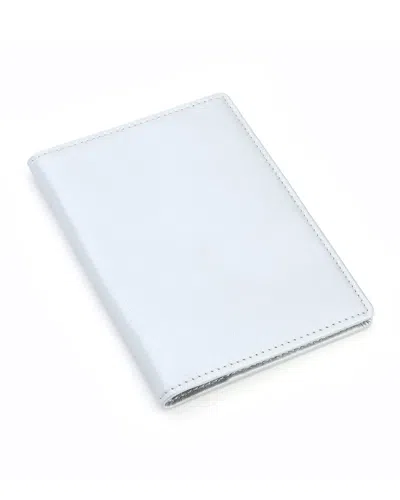 Royce New York Rfid Blocking Passport Case In Silver
