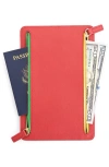 Royce New York Rfid Four Zip Leather Travel Organizer