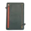 Royce New York Leather Rfid-blocking Four Zip Organizer Travel Case In Dark Green