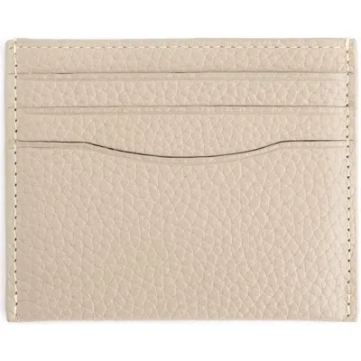 Royce New York Rfid Leather Card Holder In Taupe