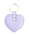 Royce New York Royce Leather Heart Key Fob In Lavender