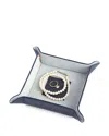 Royce New York Suede Lined Catch-all Tray In Blue