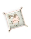 Royce New York Suede Lined Catch-all Tray In Light Pink