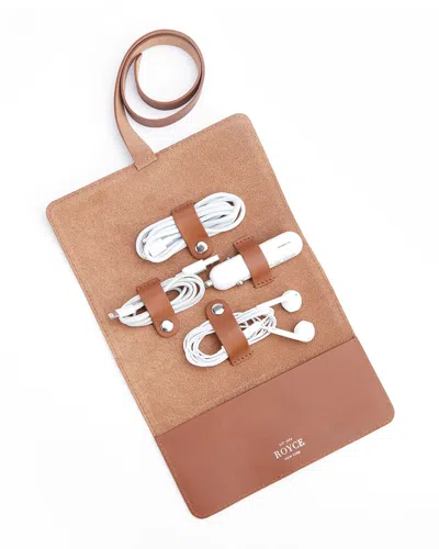 Royce New York Tech Cord Accessory Organizer In Tan