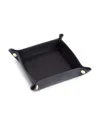 Royce New York Travel Leather Catchall Valet Tray In Taupe