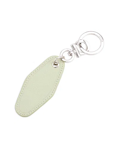 Royce New York Vintage Leather Hotel Style Keychain In Gold