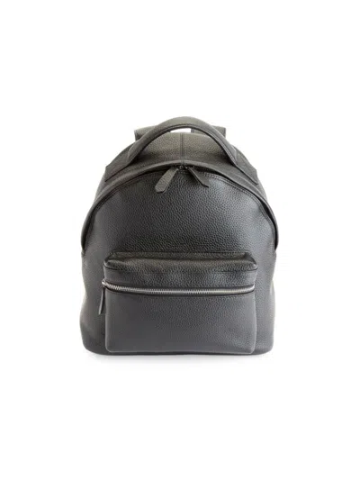Royce New York Women's Compact Leather Backpack In Black