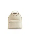 Royce New York Leather Laptop Backpack In Taupe