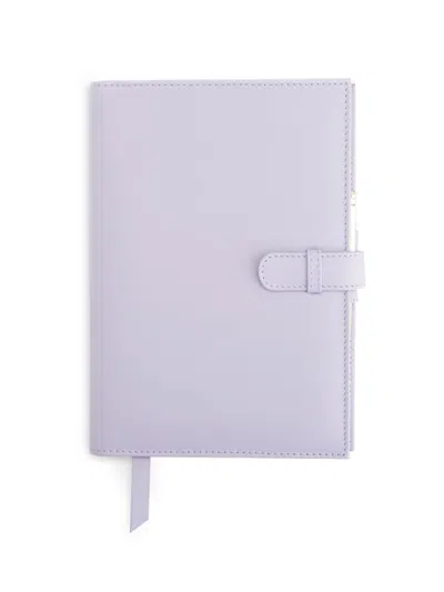 Royce New York Women's Executive Leather Journal In Purple