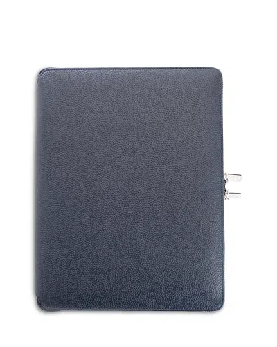 Royce New York Zippered Executive Writing Portfolio In Blue