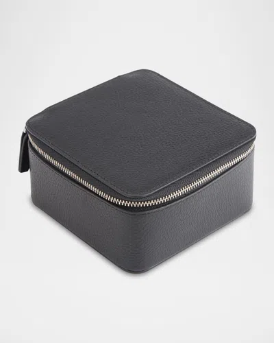 Royce New York Zippered Travel Jewelry Organizer Case In Black