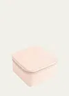 Royce New York Zippered Travel Jewelry Organizer Case In Blush Pink