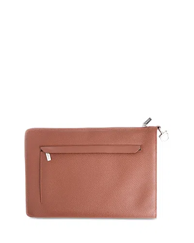 Royce New York Zippered Travel Portfolio Organizer In Brown