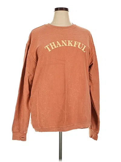 Pre-owned Royce Pullover Sweater In Orange