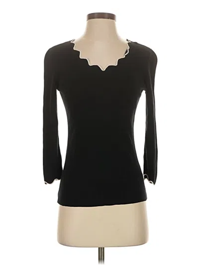 Pre-owned Roz & Ali 3/4 Sleeve T-shirt In Black