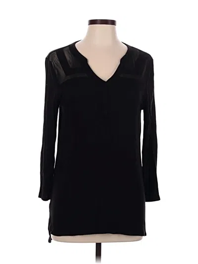 Pre-owned Roz & Ali 3/4 Sleeve T-shirt In Black