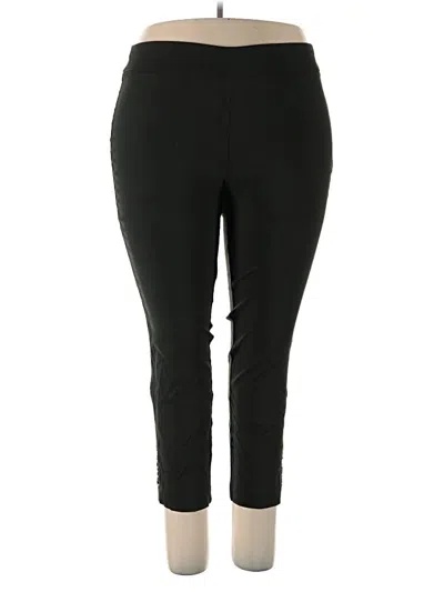 Pre-owned Roz & Ali Active Pants In Black
