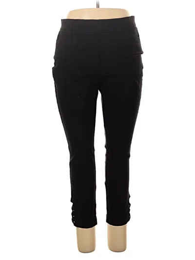 Pre-owned Roz & Ali Active Pants In Black