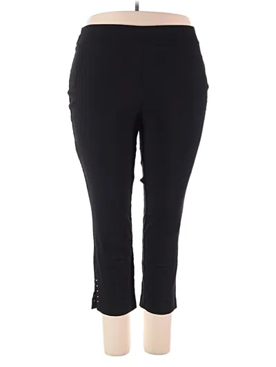 Pre-owned Roz & Ali Active Pants In Black
