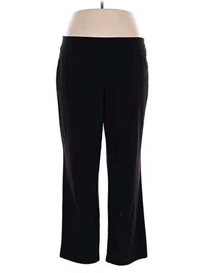 Pre-owned Roz & Ali Active Pants In Black