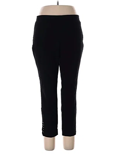Pre-owned Roz & Ali Active Pants In Black