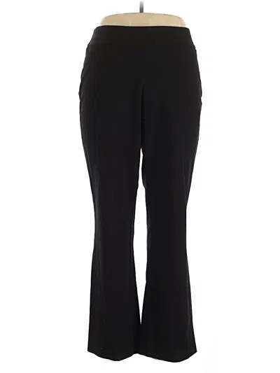 Pre-owned Roz & Ali Active Pants In Black