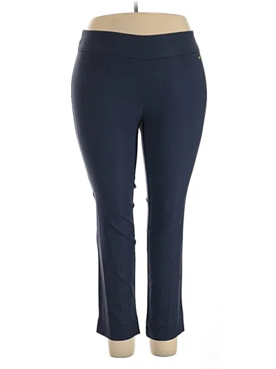 Pre-owned Roz & Ali Active Pants In Blue