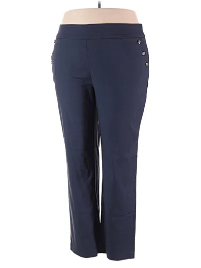 Pre-owned Roz & Ali Active Pants In Blue