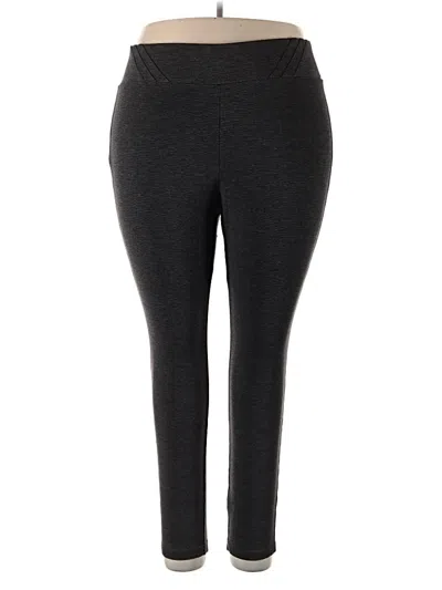 Pre-owned Roz & Ali Active Pants In Gray