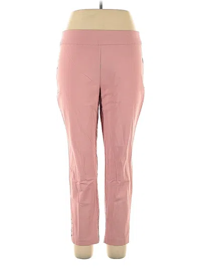 Pre-owned Roz & Ali Active Pants In Pink