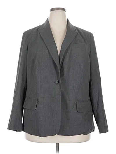 Pre-owned Roz & Ali Blazer Jacket In Gray