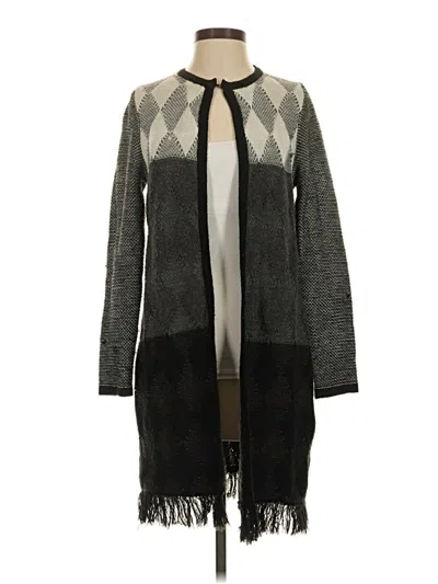 Pre-owned Roz & Ali Cardigan Sweater In Black
