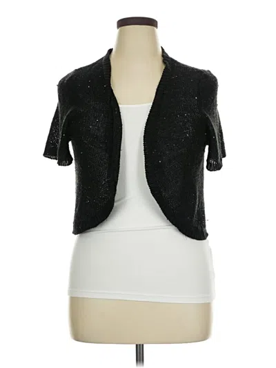Pre-owned Roz & Ali Cardigan Sweater In Black