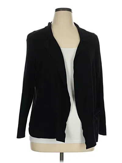 Pre-owned Roz & Ali Cardigan Sweater In Black