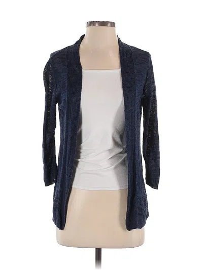 Pre-owned Roz & Ali Cardigan Sweater In Blue