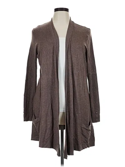 Pre-owned Roz & Ali Cardigan Sweater In Brown