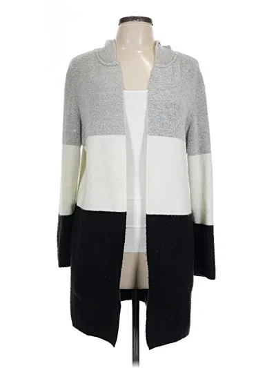 Pre-owned Roz & Ali Cardigan Sweater In Gray