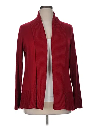 Pre-owned Roz & Ali Cardigan Sweater In Red
