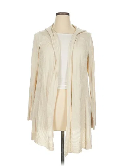 Pre-owned Roz & Ali Cardigan Sweater In White