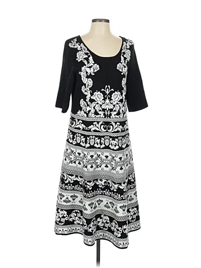 Pre-owned Roz & Ali Casual Dress In Black