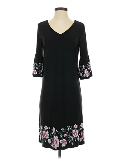 Pre-owned Roz & Ali Casual Dress In Black
