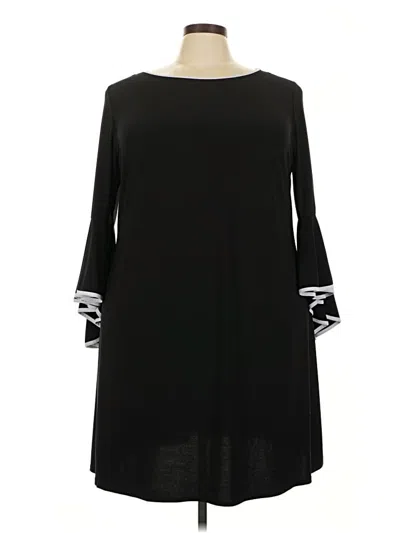 Pre-owned Roz & Ali Casual Dress In Black