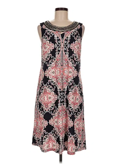 Pre-owned Roz & Ali Casual Dress In Black