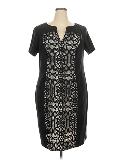 Pre-owned Roz & Ali Casual Dress In Black