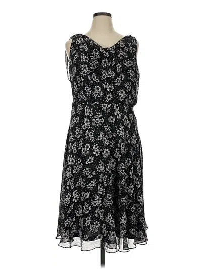 Pre-owned Roz & Ali Casual Dress In Black
