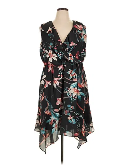 Pre-owned Roz & Ali Casual Dress In Black