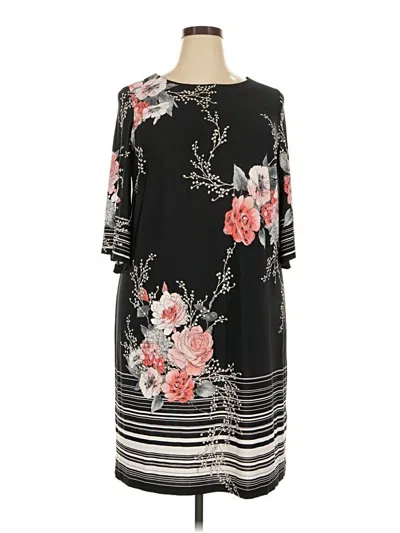 Pre-owned Roz & Ali Casual Dress In Black